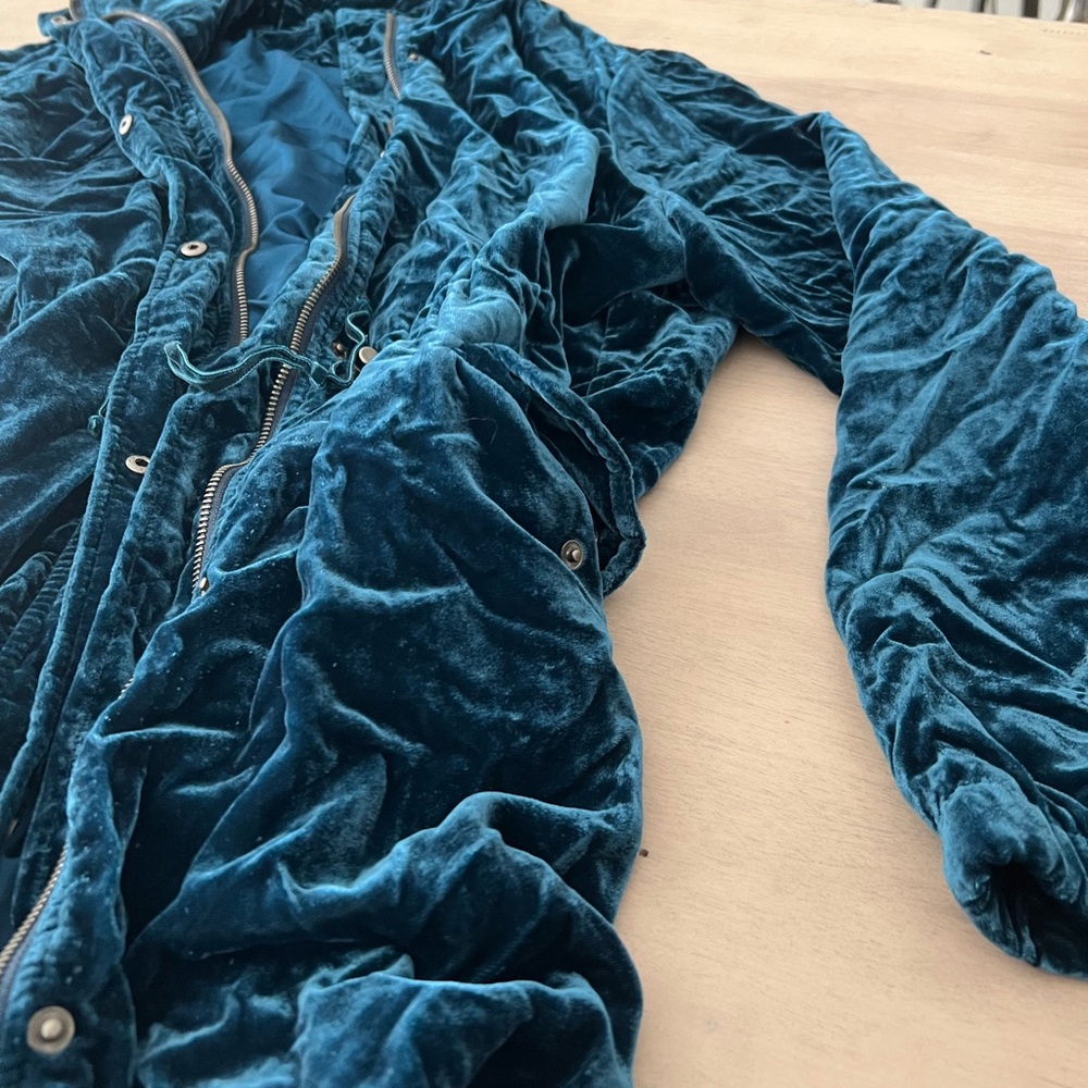 Royal Blue Velvet Coat